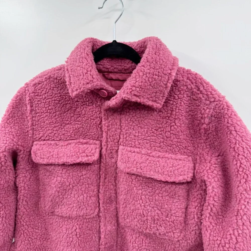 NEW Art Class Girls Shearling Shacket Coat - Size Medium